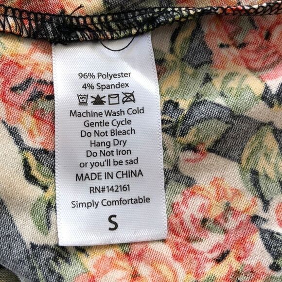 LuLaRoe orange and green Carly dress - Picture 7 of 7